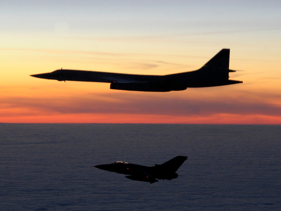 RAF Tornado F3 escorts a Russian TU-160 Blackjack aircraft Photo Print - Royal Air Force Aircraft Posters, Prints, & Visual Artwork Hampshire Prints 6 x 4 No Frame No