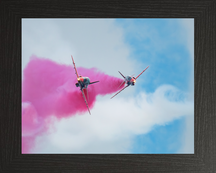 RAF Red Arrows Two Hawks Head-On Detonator Midlands May 2024