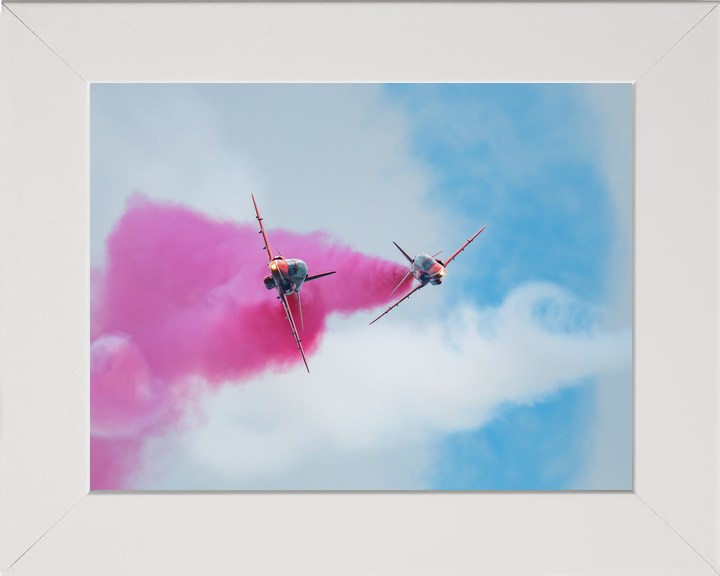 RAF Red Arrows Two Hawks Head-On Detonator Midlands May 2024