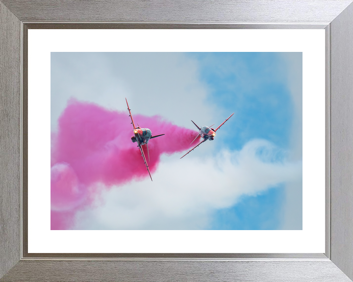 RAF Red Arrows Two Hawks Head-On Detonator Midlands May 2024