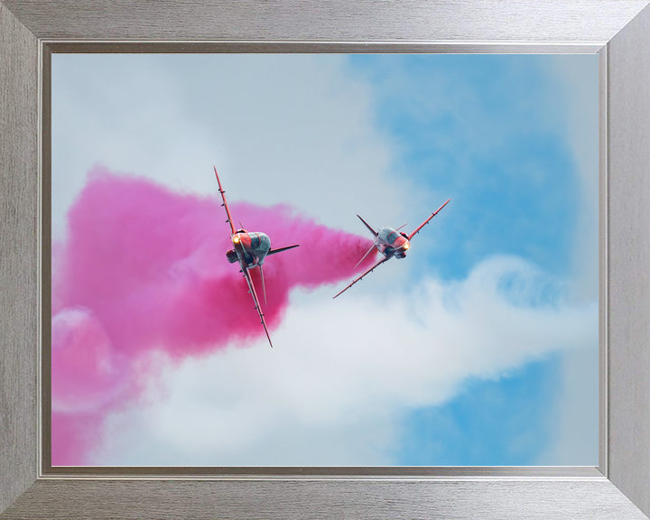 RAF Red Arrows Two Hawks Head-On Detonator Midlands May 2024
