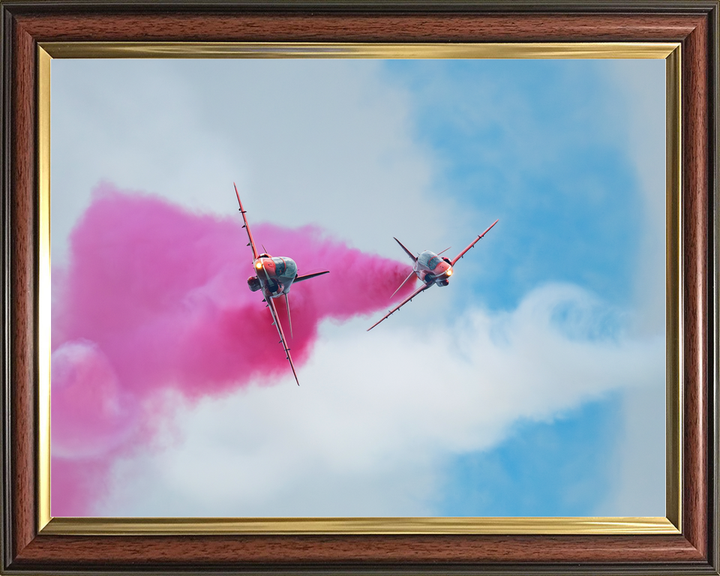 RAF Red Arrows Two Hawks Head-On Detonator Midlands May 2024