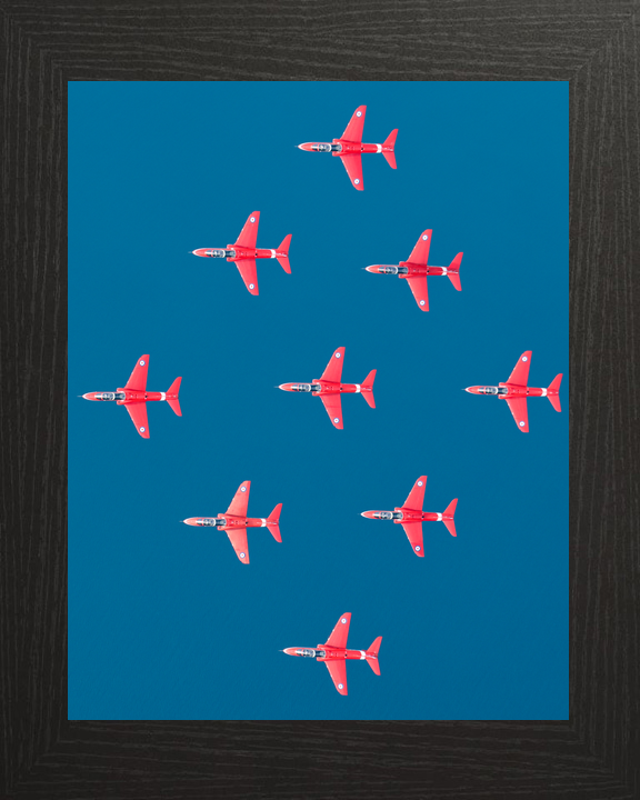 RAF Red Arrows Diamond Nine From Above Greece May 2024
