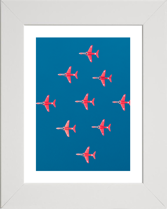 RAF Red Arrows Diamond Nine From Above Greece May 2024