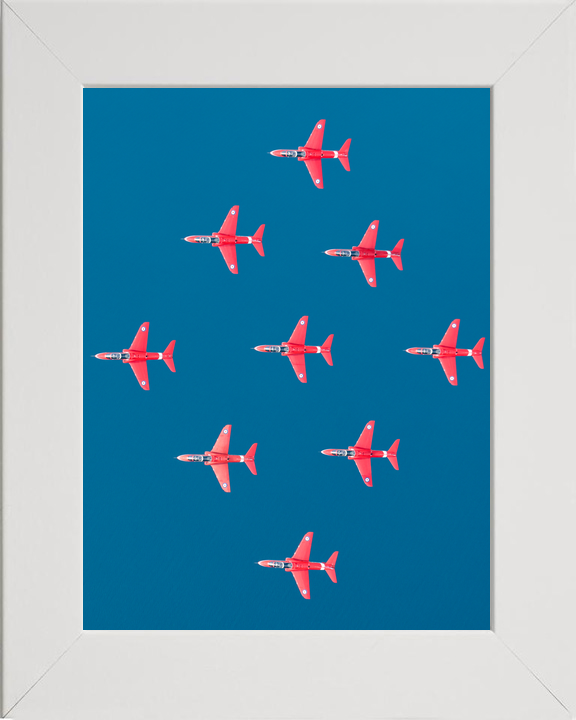RAF Red Arrows Diamond Nine From Above Greece May 2024