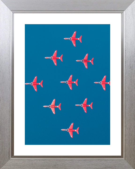 RAF Red Arrows Diamond Nine From Above Greece May 2024