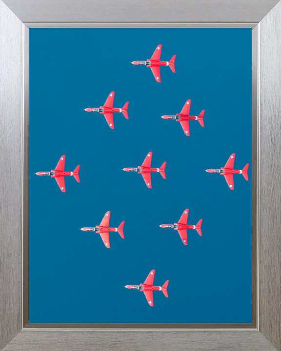 RAF Red Arrows Diamond Nine From Above Greece May 2024