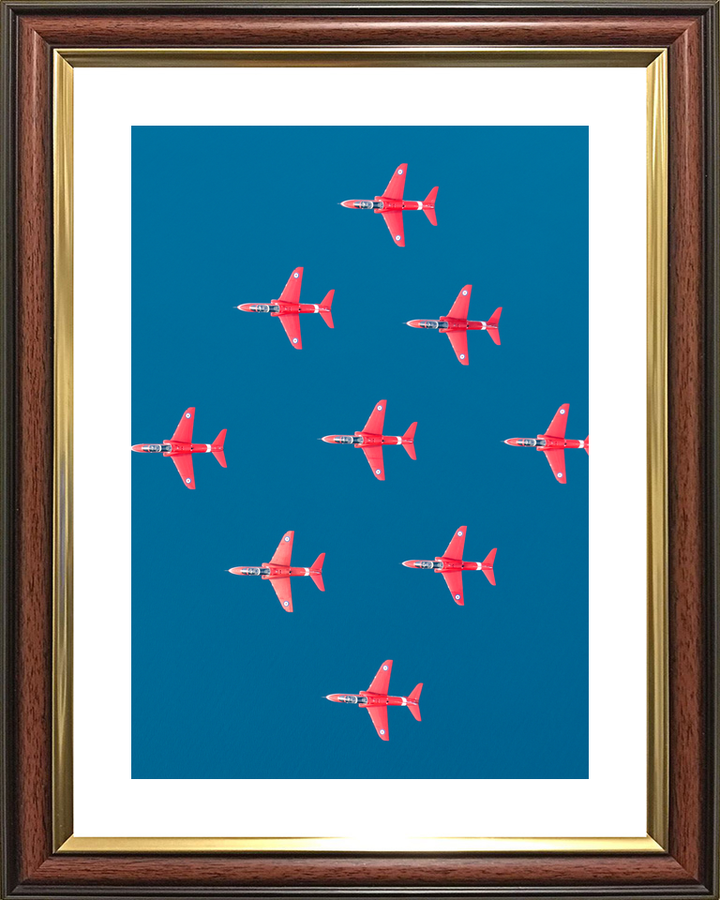 RAF Red Arrows Diamond Nine From Above Greece May 2024
