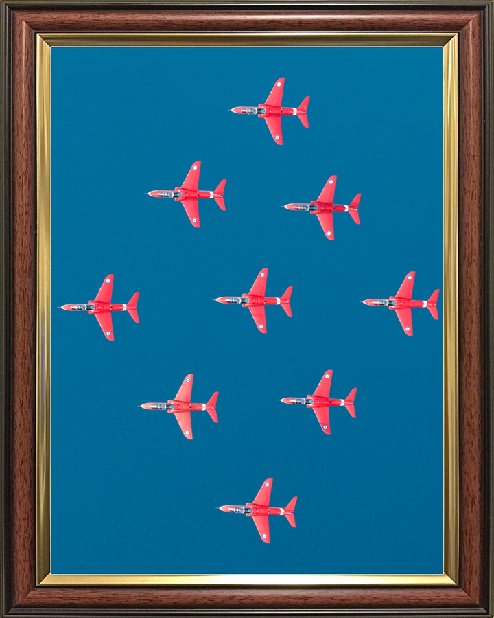 RAF Red Arrows Diamond Nine From Above Greece May 2024