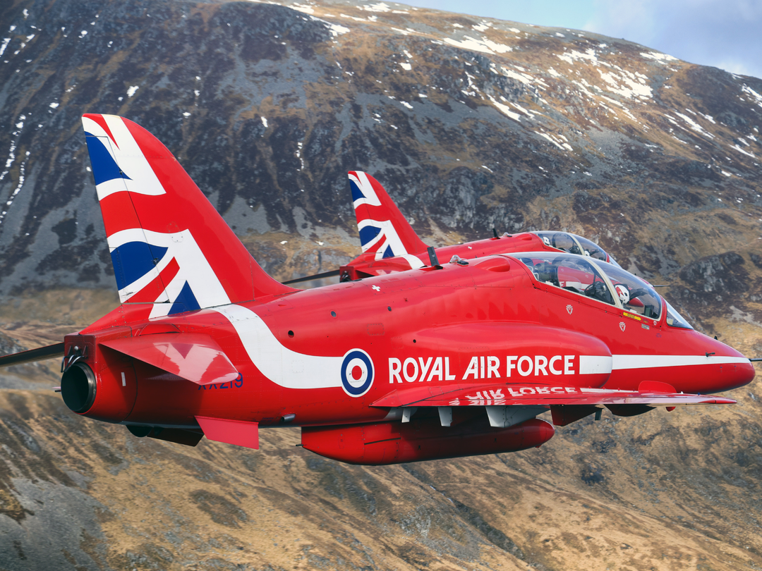 RAF Red Arrows XX219 Pair Snowy Highlands February 2024