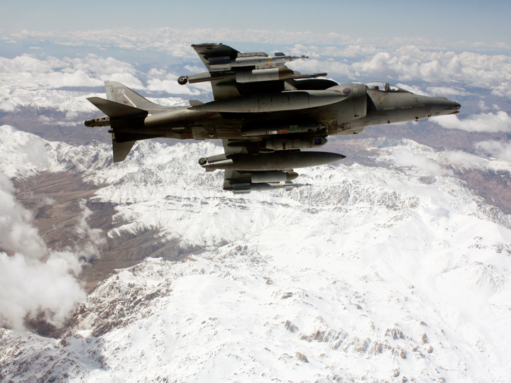 RAF Harrier GR9 Baning Over Afghanistan 2009 Photo Print - Royal Air Force Aircraft Posters, Prints, & Visual Artwork Hampshire Prints 6 x 4 No Frame No