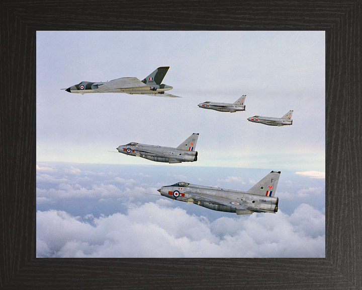 RAF Vulcan and four English Electric Lightning F.6 April 1968