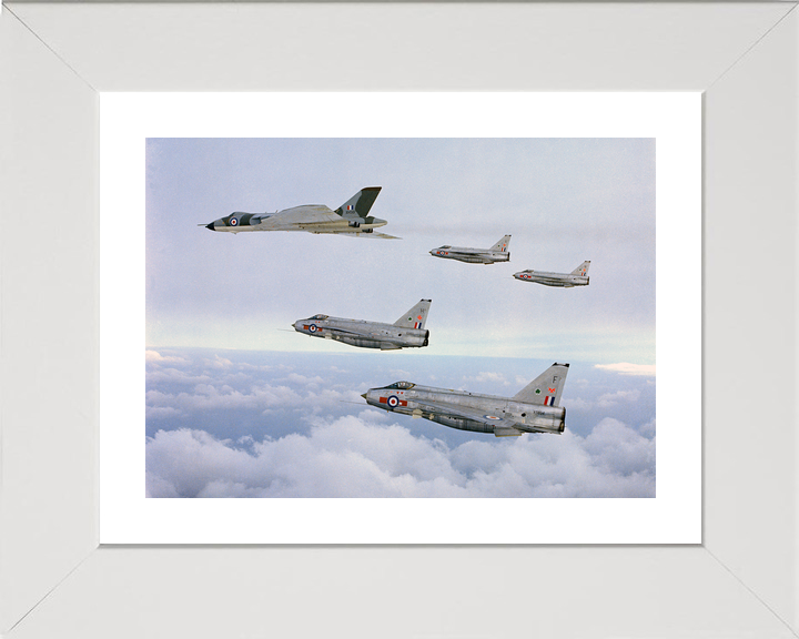 RAF Vulcan and four English Electric Lightning F.6 April 1968