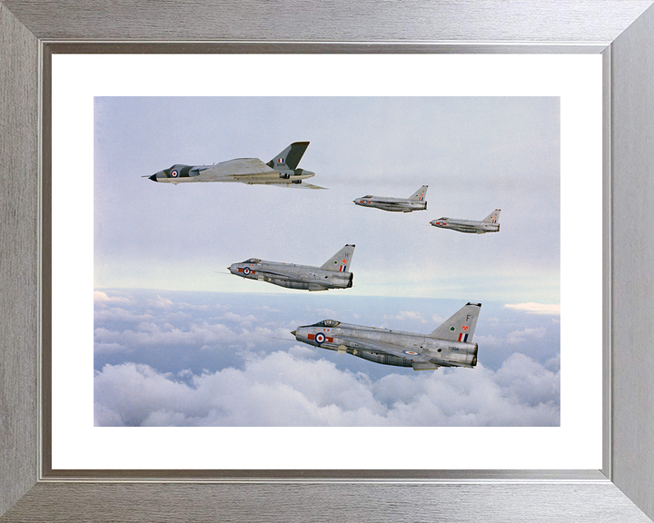 RAF Vulcan and four English Electric Lightning F.6 April 1968