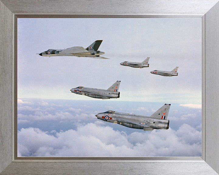 RAF Vulcan and four English Electric Lightning F.6 April 1968