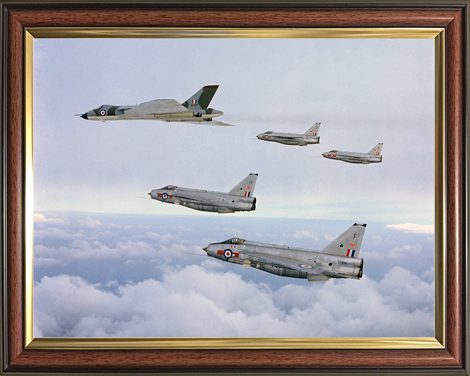 RAF Vulcan and four English Electric Lightning F.6 April 1968