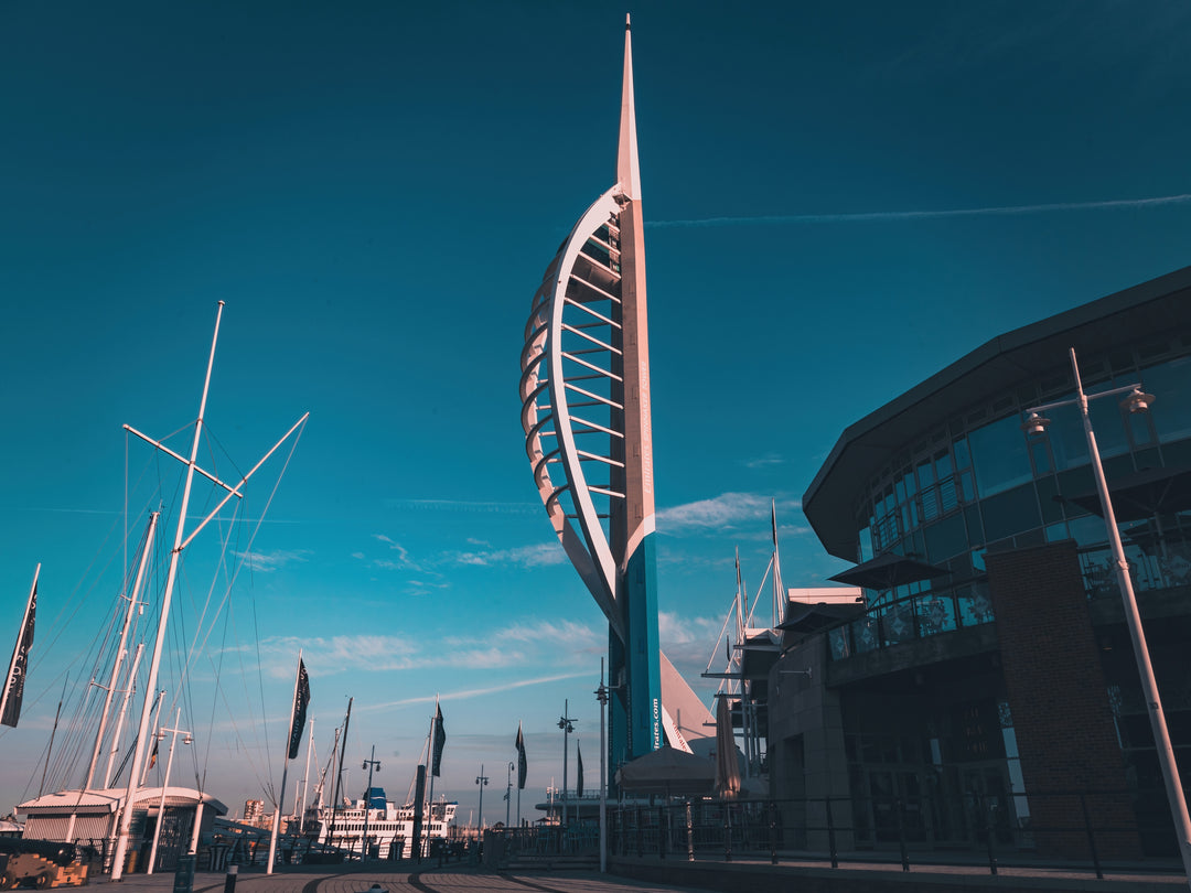 Gunwharf Quays and the Spinnaker tower Portsmouth Hampshire  Photo Print - Canvas - Framed Photo Print - Hampshire Prints