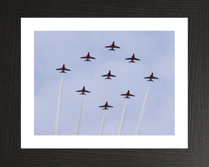 RAF Red Arrows Diamond Nine From Below February 2024