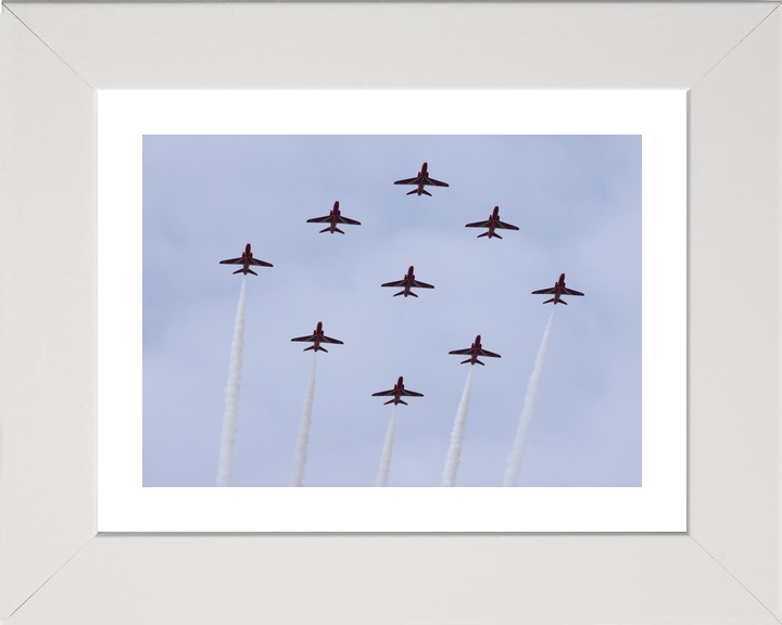 RAF Red Arrows Diamond Nine From Below February 2024