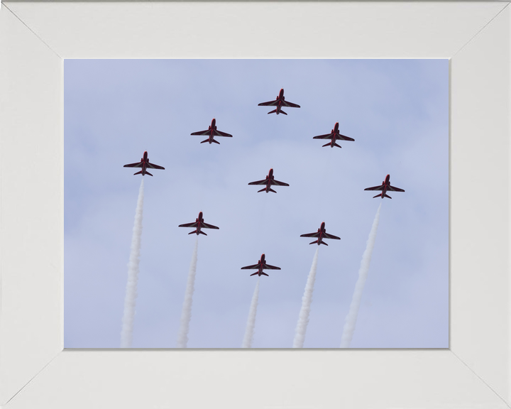 RAF Red Arrows Diamond Nine From Below February 2024