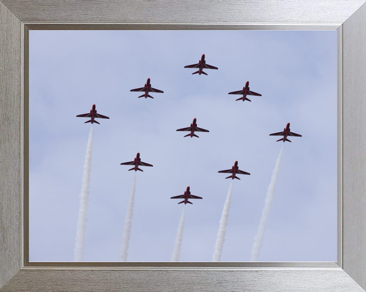 RAF Red Arrows Diamond Nine From Below February 2024