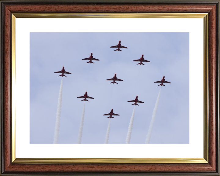 RAF Red Arrows Diamond Nine From Below February 2024