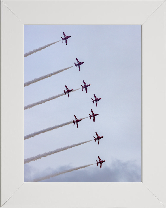 RAF Red Arrows Nine Hawks Steep Climb February 2024