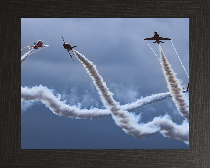RAF Red Arrows Hanna Hawks Smoke Weave February 2024