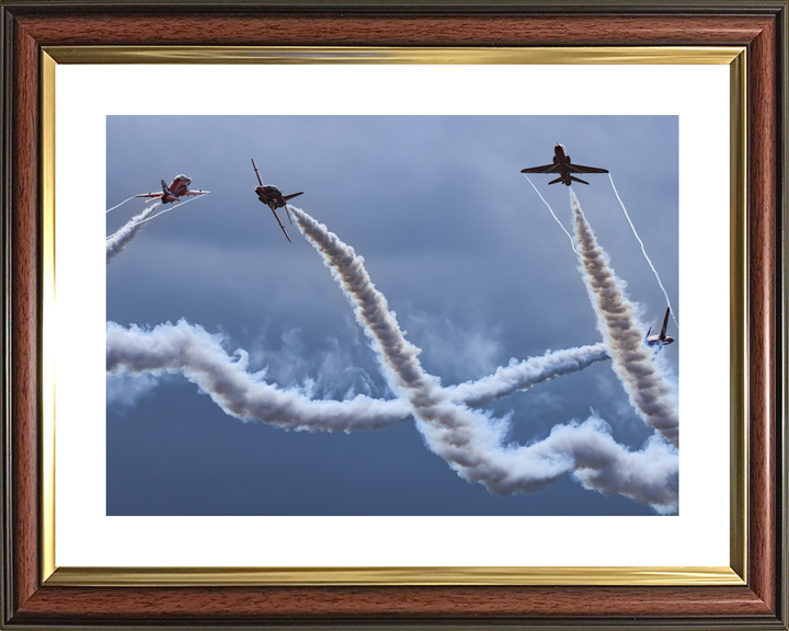 RAF Red Arrows Hanna Hawks Smoke Weave February 2024