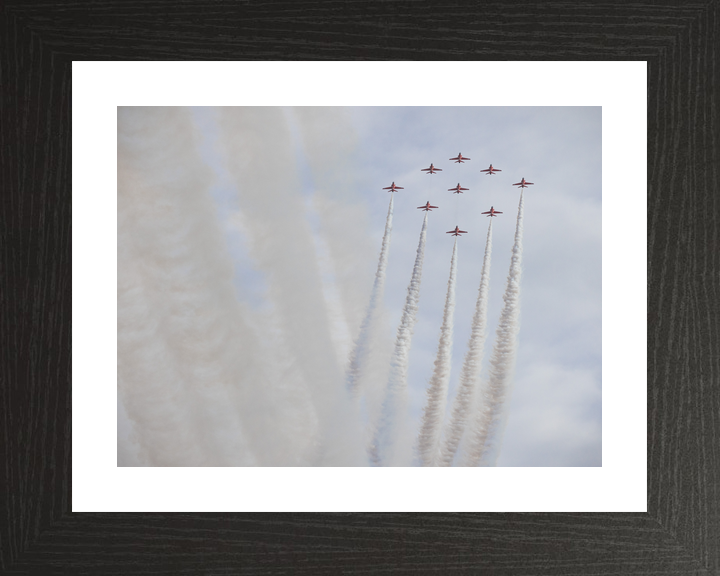RAF Red Arrows Diamond Nine Smoke Columns February 2024