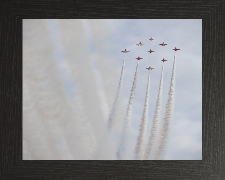 RAF Red Arrows Diamond Nine Smoke Columns February 2024