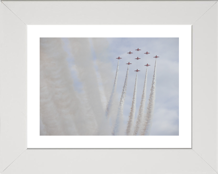 RAF Red Arrows Diamond Nine Smoke Columns February 2024