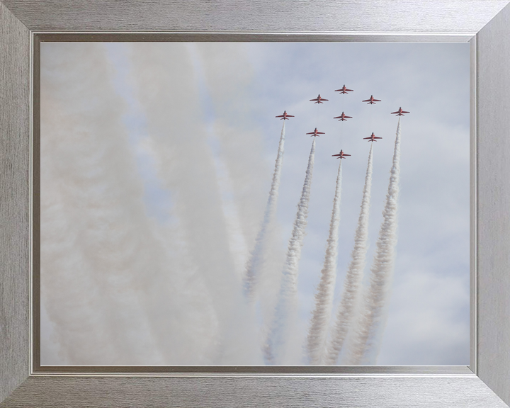 RAF Red Arrows Diamond Nine Smoke Columns February 2024