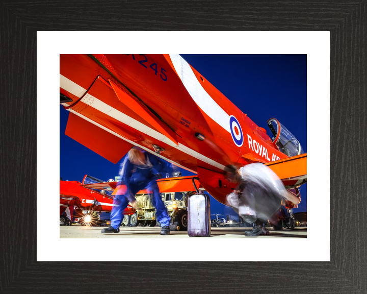 RAF Red Arrows Hawk Night Preparation Southend August 2023