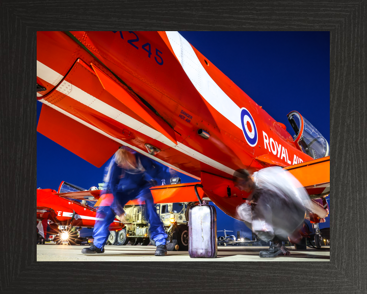 RAF Red Arrows Hawk Night Preparation Southend August 2023