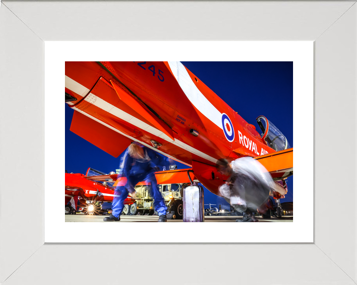 RAF Red Arrows Hawk Night Preparation Southend August 2023