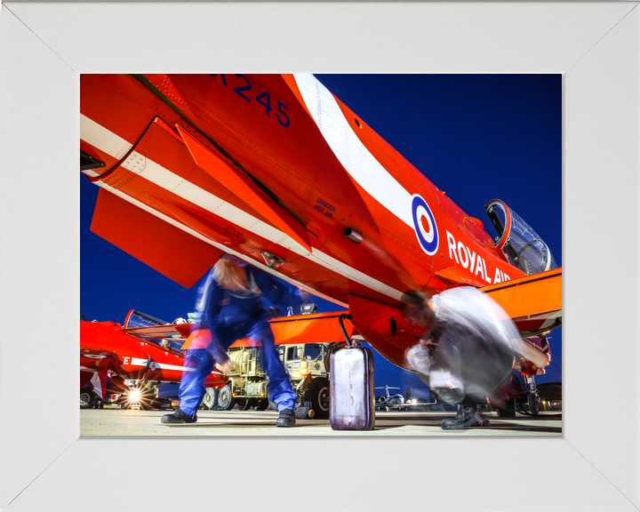RAF Red Arrows Hawk Night Preparation Southend August 2023