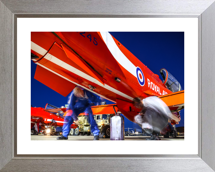 RAF Red Arrows Hawk Night Preparation Southend August 2023