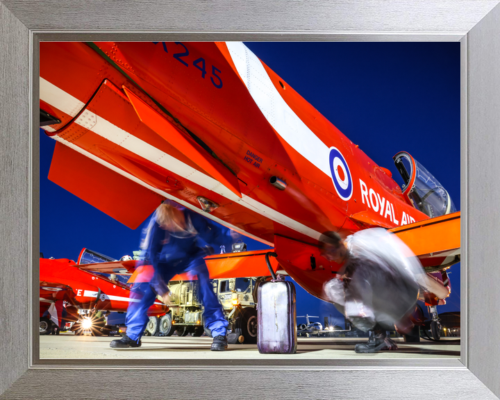 RAF Red Arrows Hawk Night Preparation Southend August 2023