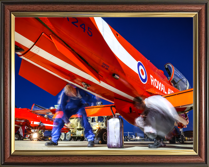 RAF Red Arrows Hawk Night Preparation Southend August 2023
