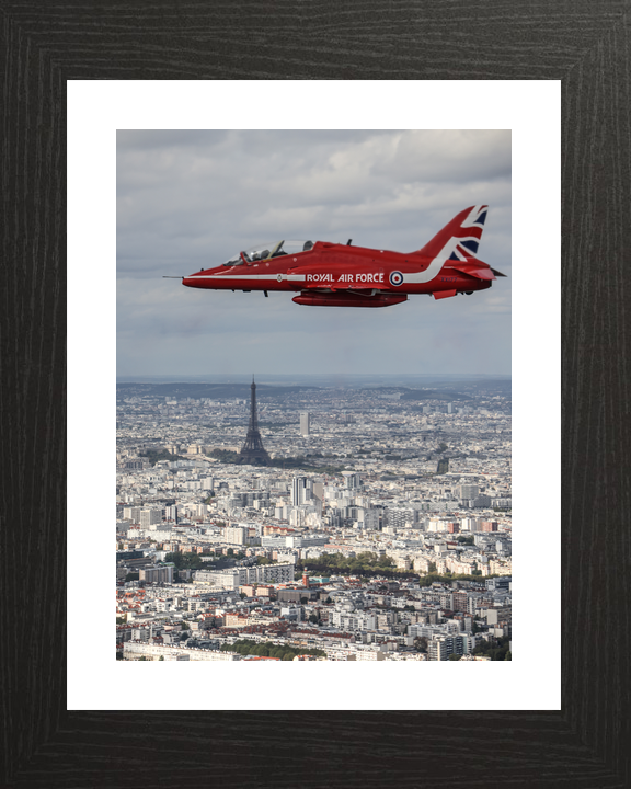 RAF Red Arrows Hawk XX177 Above Eiffel Tower September 2023