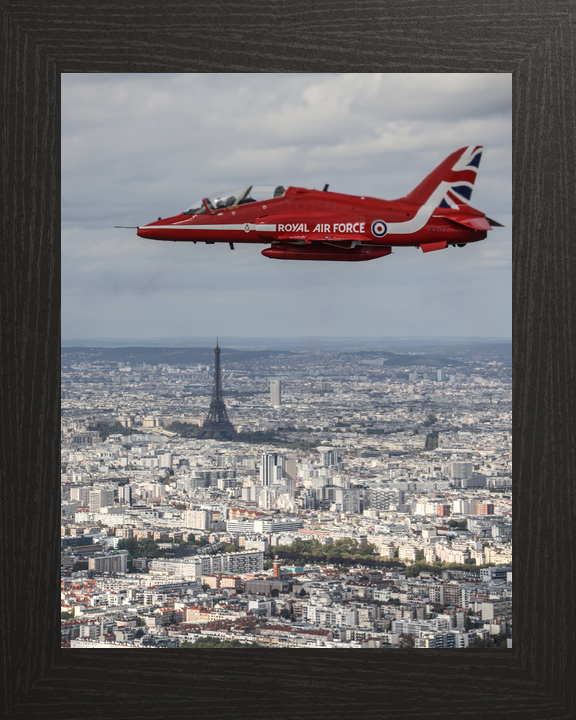 RAF Red Arrows Hawk XX177 Above Eiffel Tower September 2023