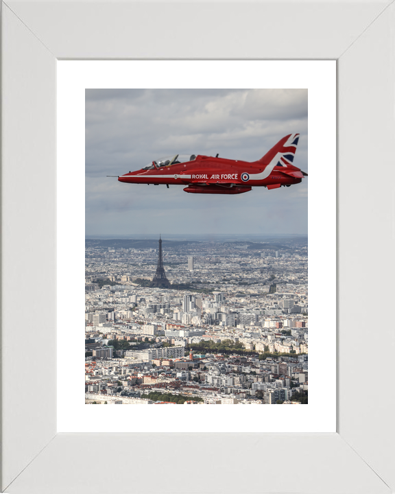 RAF Red Arrows Hawk XX177 Above Eiffel Tower September 2023