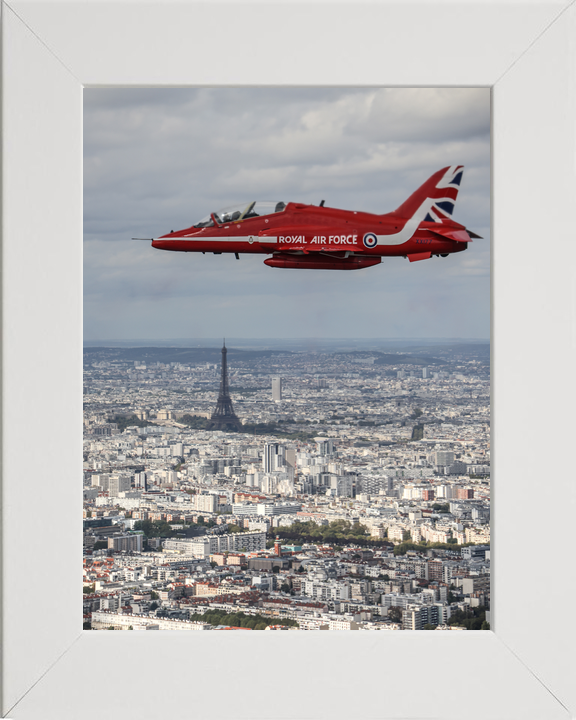 RAF Red Arrows Hawk XX177 Above Eiffel Tower September 2023