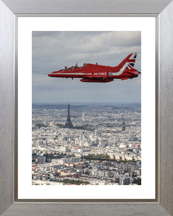 RAF Red Arrows Hawk XX177 Above Eiffel Tower September 2023