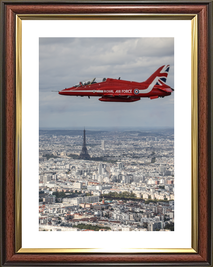 RAF Red Arrows Hawk XX177 Above Eiffel Tower September 2023