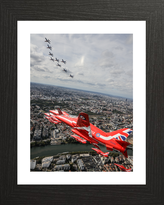 RAF Red Arrows XX245 and Alpha Jets Above Paris September 2023