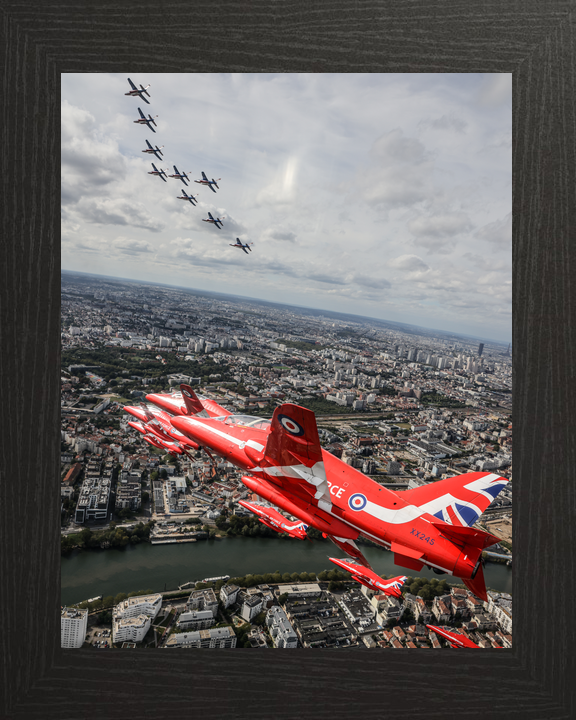 RAF Red Arrows XX245 and Alpha Jets Above Paris September 2023