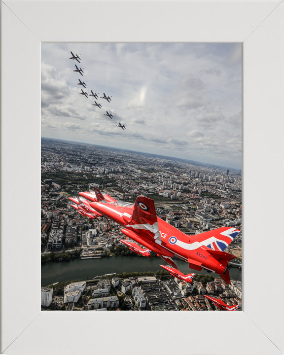 RAF Red Arrows XX245 and Alpha Jets Above Paris September 2023