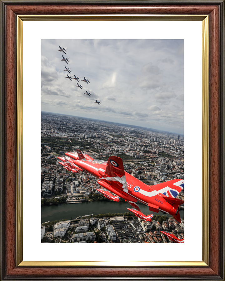 RAF Red Arrows XX245 and Alpha Jets Above Paris September 2023
